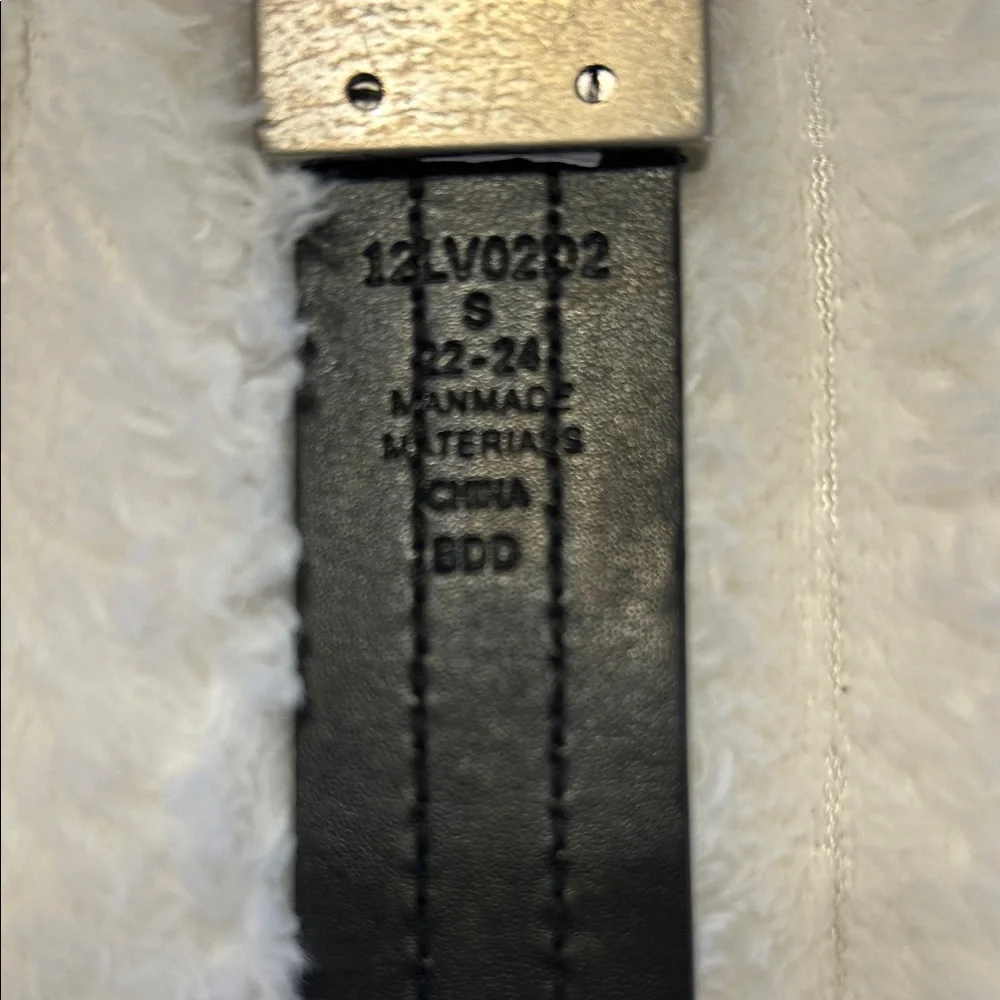 Classic Brown Leather Belt with Silver Buckle